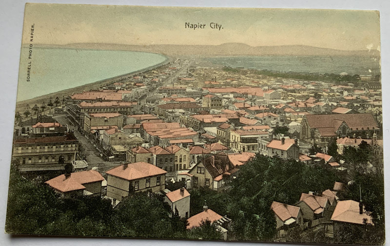 Early 1900s photo Postcard Napier City by Sorrell